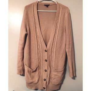 Tan cardigan